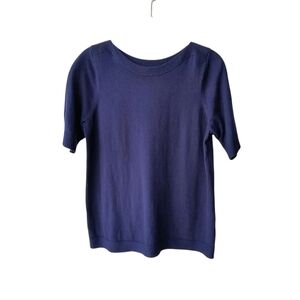 J. Jill Women's Short Sleeve Pullover Light Weight Casual Sweater, S